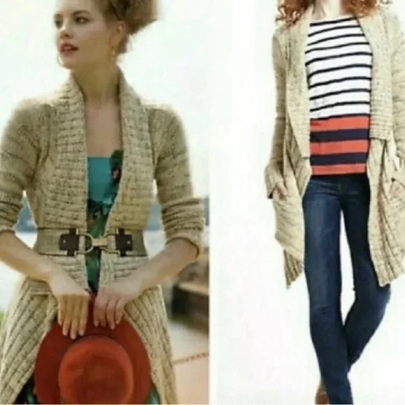 Anthropologie | Little Yellow Bird | Cardigan Duster | XS - Picture 9 of 9